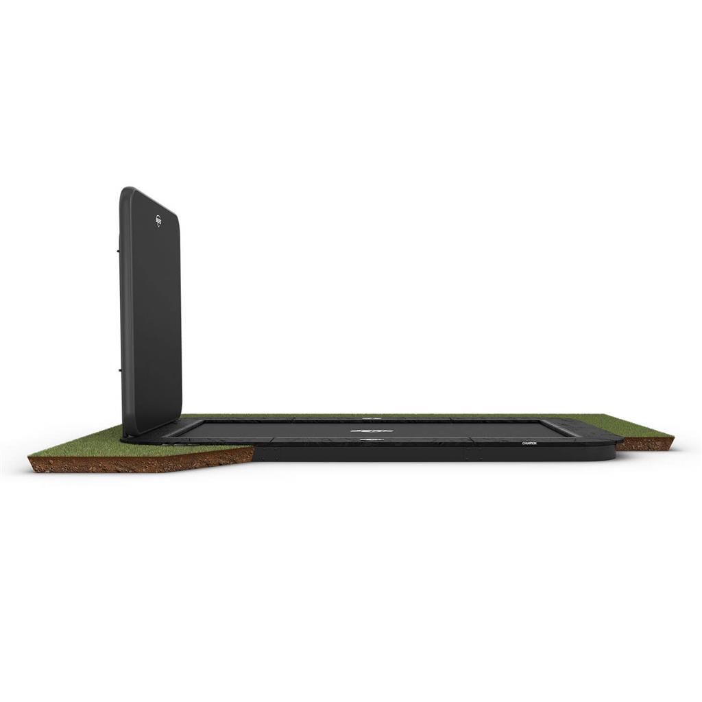 BERG SPORTS Ultim Rechthoek Champion FlatGround 410X250 Green + AeroWall