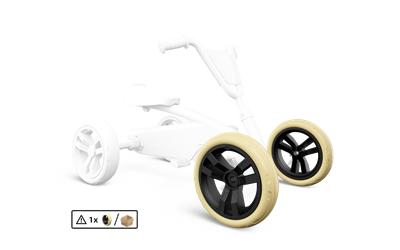 Wheel 9x2 - Beige/Black Front