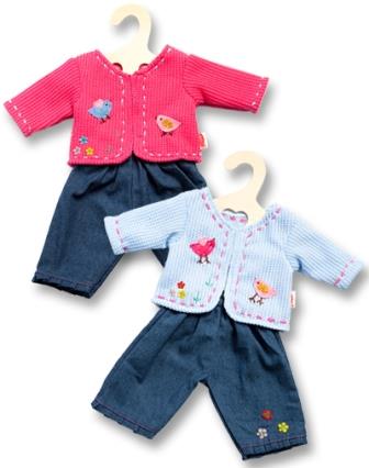 Heless Jeans Met Vestje 35-45Cm Lichtblauw Of Roze