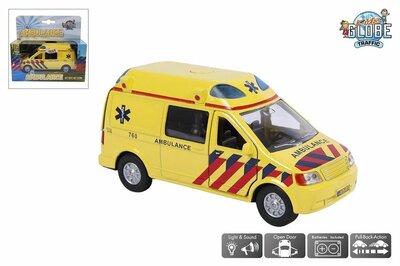 Metalen Ambulance Met Licht En Geluid