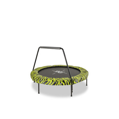 EXIT Tiggy junior trampoline met beugel ø140cm - zwart/groen