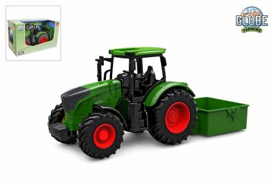 Kids Globe tractor freewheel met kiepbak 27,5cm groen