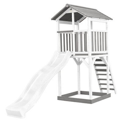 AXI Beach Tower Speeltoren Grijs/wit - Witte Glijbaan