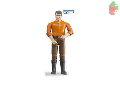 Bruder Man Met Blanke Huid En Bruine Broek 10,7Cm