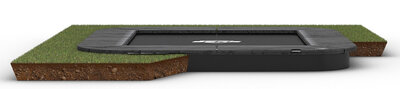 BERG Trampoline Ultim Champion - FlatGround - 200 x 200 cm - Grijs