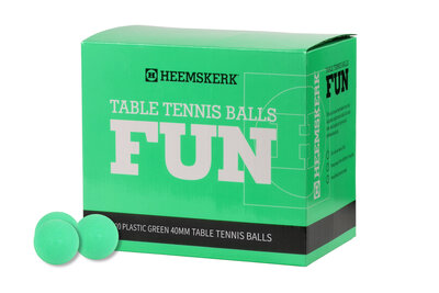 Groene Pingpongballetjes Fun (per 100)