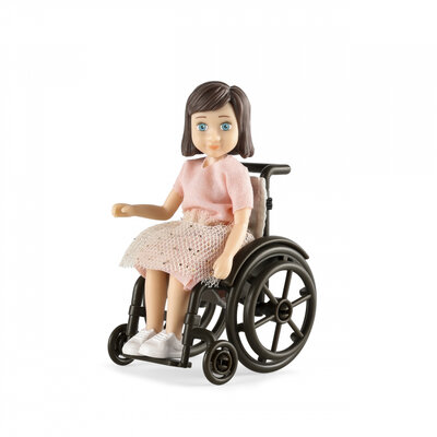 Lundby Poppenhuisfiguur Lourdes met rolstoel