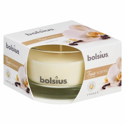 Bolsius Geurkaars Glas 80/50 Vanille