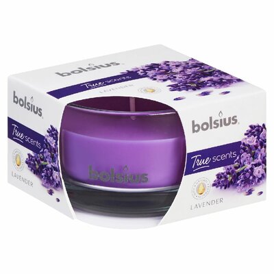 Bolsius Geurkaars Glas 80/50 Lavendel