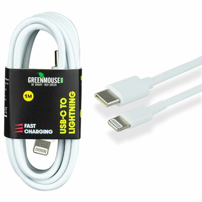 Greenmouse USB-C - Lightning Datakabel 1mtr