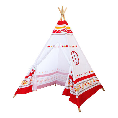 Sunny LED Tipi Tent Rood/wit