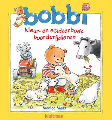 Bobbi kleur- en stickerboek boerderijdieren