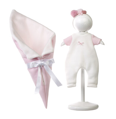 Llorens kledingset en accessoires Ice roze voor poppen van 35 cm