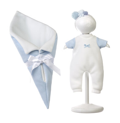 Llorens kledingset en accessoires Ice blauw voor poppen van 35 cm