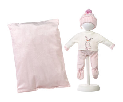 Llorens kledingset en accessoires Rosa roze voor poppen van 35 cm