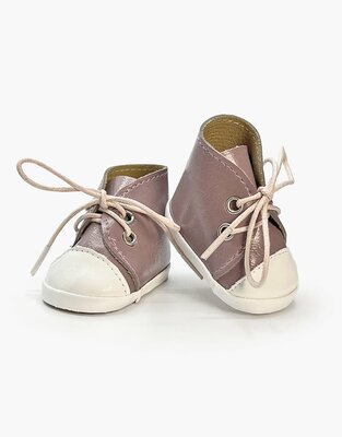 Minikane / Paola Reina Grijs-Paarse Kunstleren Sneakers voor poppen van 34 cm en 37 cm