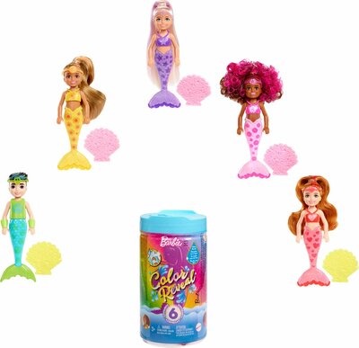 Barbie Chelsea Color Reveal Zeemeerminnen Disp.