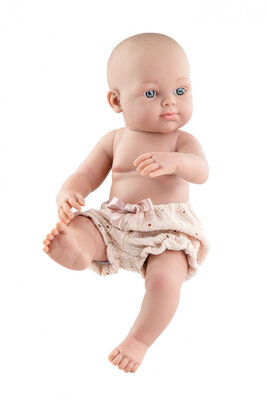 Paola Reina Babypop Minipikolines meisje met broekje roze 32 cm