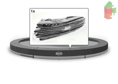 Berg Inground Elite - Beschermrand Grijs 430