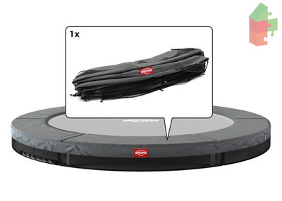 Berg Favorit - Inground Beschermrand 330 Grijs (6 Deling)