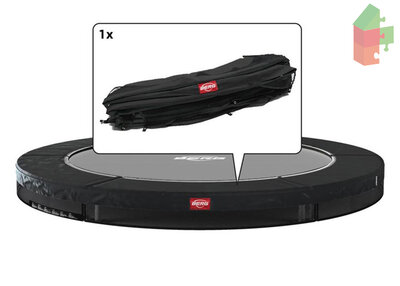 Berg Favorit - Inground Beschermrand 380 Zwart Met Witte Rand