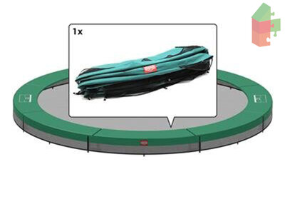 Berg Inground Favorit - Beschermrand Groen 380