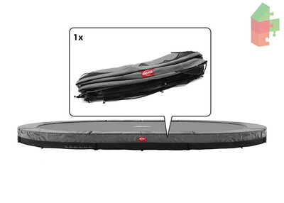 Berg Grand Champion - Inground Beschermrand 350x250 Grijs