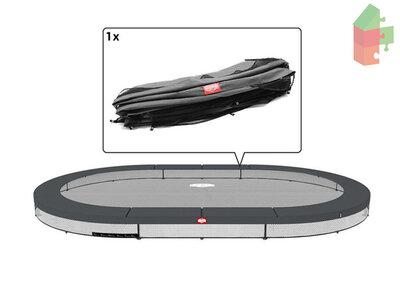 Berg Grand Favorit - Inground Beschermrand 520X350 Grijs