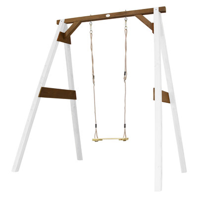 AXI Enkele Schommel Wit/bruin