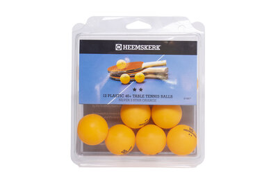 Tafeltennisballen Heemskerk Silver 2 ster Oranje (per 12)
