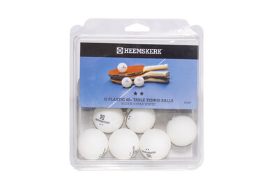 Tafeltennisballen Heemskerk Silver 2 ster Wit (per 12)