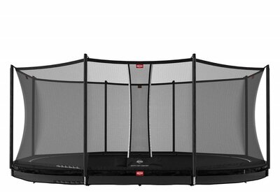 BERG Grand Ovaal Favorit InGround 520X350 Black + Safety Net Comfort