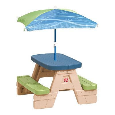 (Niet beschikbaar) Step2 Sit & Play Picnic Table With Umbrella