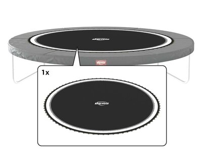 Berg Trampoline Favorit - springdoek met witte rand 430