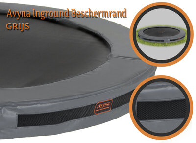 Universele InGround Trampoline Rand HD Ø330 - Grijs