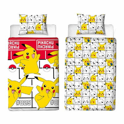 Pokemon Pikachu Icon Dekbedovertrek, 140x200cm