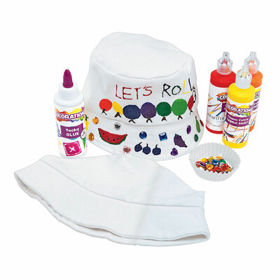 Colorations - Versier je eigen Canvas Vissershoed, Set van 12