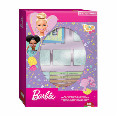 Barbie Stempelset met 4 Stempels