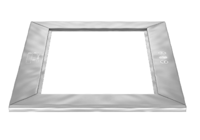 Trampoline Rand geschikt voor Elfje Hawai 331x254 cm, Extra, grijs