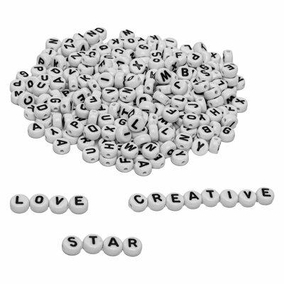 Colorations - Ronde Letterkralen, 500st.