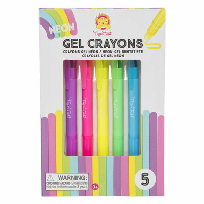 Neon Gel Krijtjes, 5st.