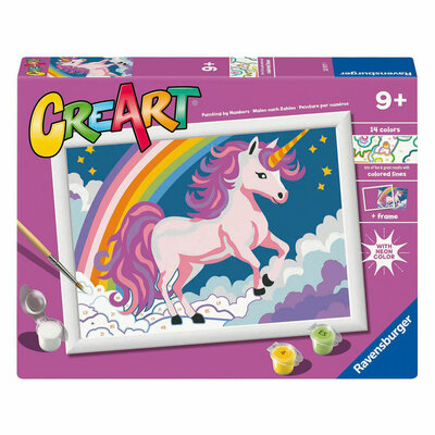 CreArt Schilderen op Nummer - Eenhoorn