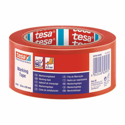 Markeringstape Tesa Professional Rood