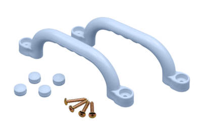 Handgreepset 247x68 pastel blauw (2st.)