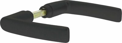 Deurklink Zwart - Deurbeslag - Deurkruk Blok - Aluminium