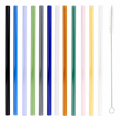 Alpina Herbruikbare Glazen Rietjes, 12st.