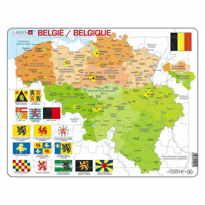 Larsen Legpuzzel Kaart Belgie, 48st.