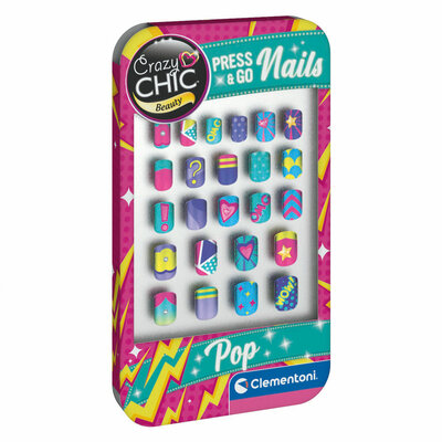 Clementoni Crazy Chic Press & Go Nagels - Pop