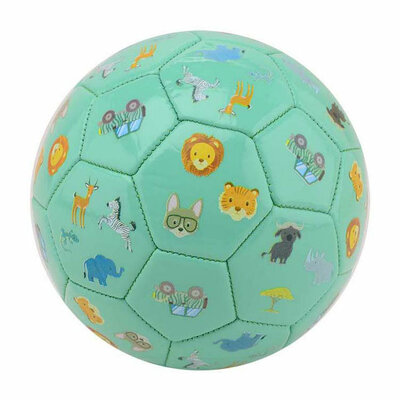 Happy World Kunstlederen Speelbal Blauw, 14cm