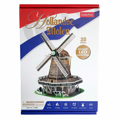 Cubic Fun 3D Puzzel Molen LED